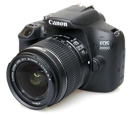 canon eos 2000d dslr camera with 18-55mm lens