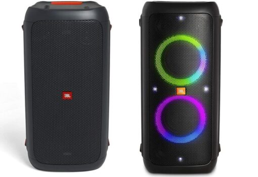 difference between jbl partybox 100 and 200