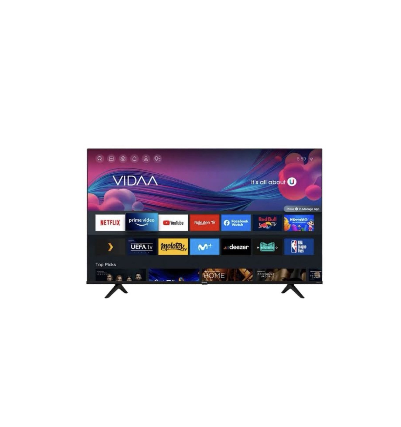 Hisense 50 inch QLED Smart 2K FHD Frameless (A4 series)