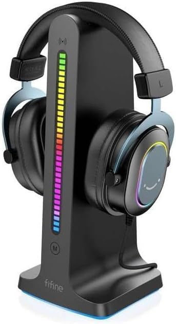 RGB Dynamic Sound Lighting Headphone Stand with Cable - Image 5
