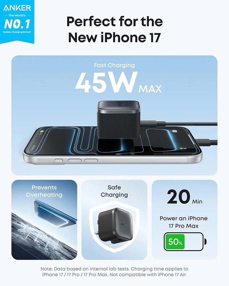 Anker Nano Charger (45W) – A2692K11 – Black - Image 4