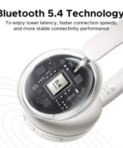 UGREEN Studio Max2 80Hrs Wireless Headphone Black – HP205 - Image 3
