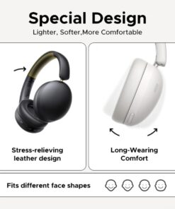 UGREEN Studio Max2 80Hrs Wireless Headphone Black – HP205 - Image 5