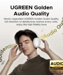 UGREEN Studio Max2 80Hrs Wireless Headphone Black – HP205 - Image 9