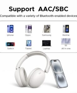UGREEN Studio Max2 80Hrs Wireless Headphone Black – HP205 - Image 10