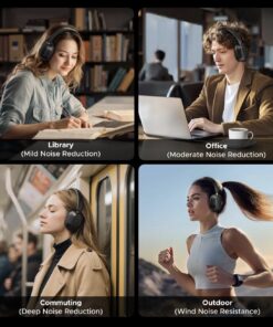 UGREEN HiTune Max5c Wireless Over Ear Headphones, Hybrid ANC, 75H Playtimes - Image 9