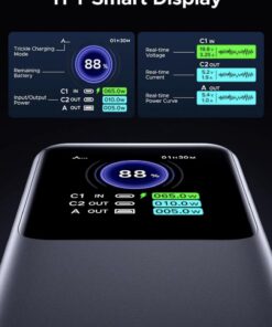 UGREEN Nexode 25000mAh 200W PD 3.1 TFT 3-Port Power Bank - Image 5