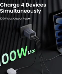 UGREEN 100W 4-Port Nexode S GaN Fast Charger UK - Image 8