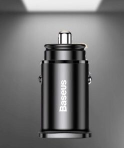Baseus Square Metal Quick Charge Car Charger, 30W - Image 2