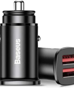 Baseus Square Metal Quick Charge Car Charger, 30W