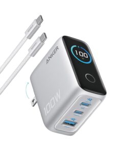 Anker 100W 3-Port GaN Charger with Smart Display