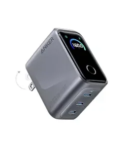 Anker Prime 160W Wall Charger with Smart Display | Fast GaN