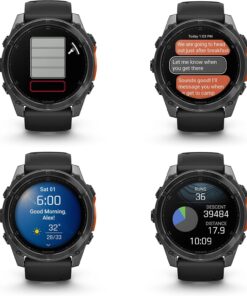 Garmin fenix 8 51mm Slate Gray with Black Silicone Band - Image 6