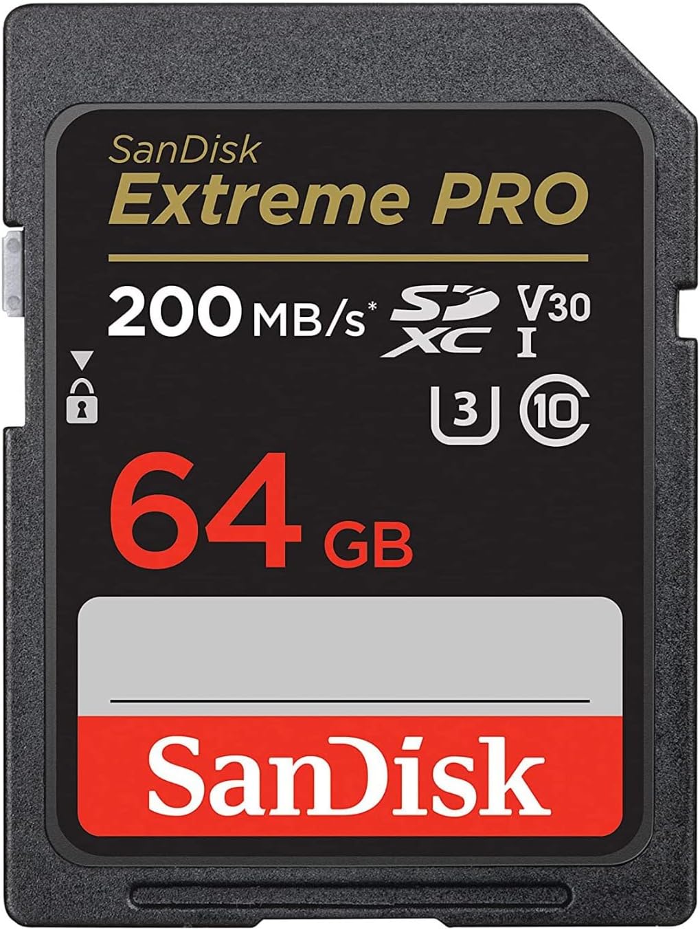 SanDisk 64GB 200MBPS Extreme PRO UHS-I SDXC Memory Card