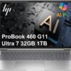 HP ProBook 460 G11 AI Laptop (Intel Core Ultra 7, 16GB RAM, 512GB SSD)