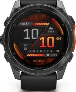 Garmin fenix 8 51mm Slate Gray with Black Silicone Band