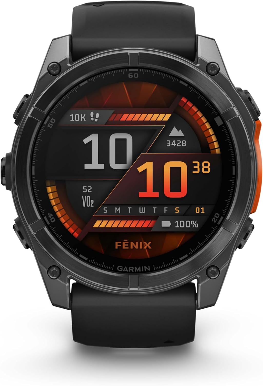 Garmin fenix 8 51mm Slate Gray with Black Silicone Band