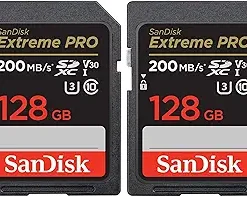 SanDisk 128GB 200MBPS Extreme PRO UHS-I SDXC Memory Card - Image 2