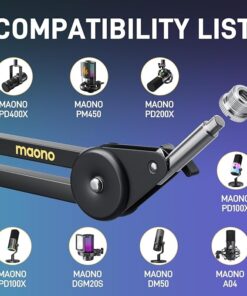 Maono BA37 Microphone Boom Arm Stand - Image 5