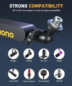 Maono BA92 Low Profile Microphone Boom Arm Stand - Image 3
