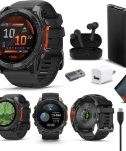 Garmin fenix 8 51mm Slate Gray with Black Silicone Band - Image 4