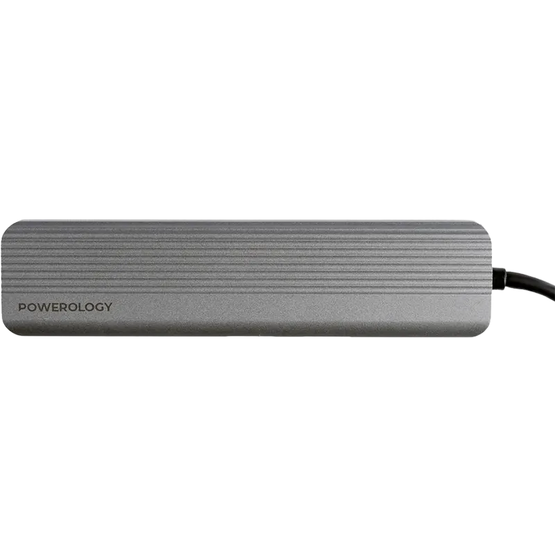 Powerology 6-in-1 Slim USB-C Hub - Image 3