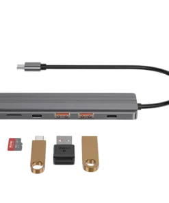 Powerology 6-in-1 Slim USB-C Hub - Image 2