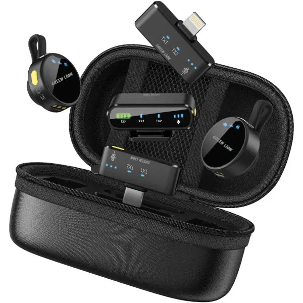 Green Lion GM-85X 3 In 1 Wireless Microphone – Black
