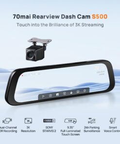 Alternative view of 70mai Rearview Dash Cam S500 Set Starvis 2