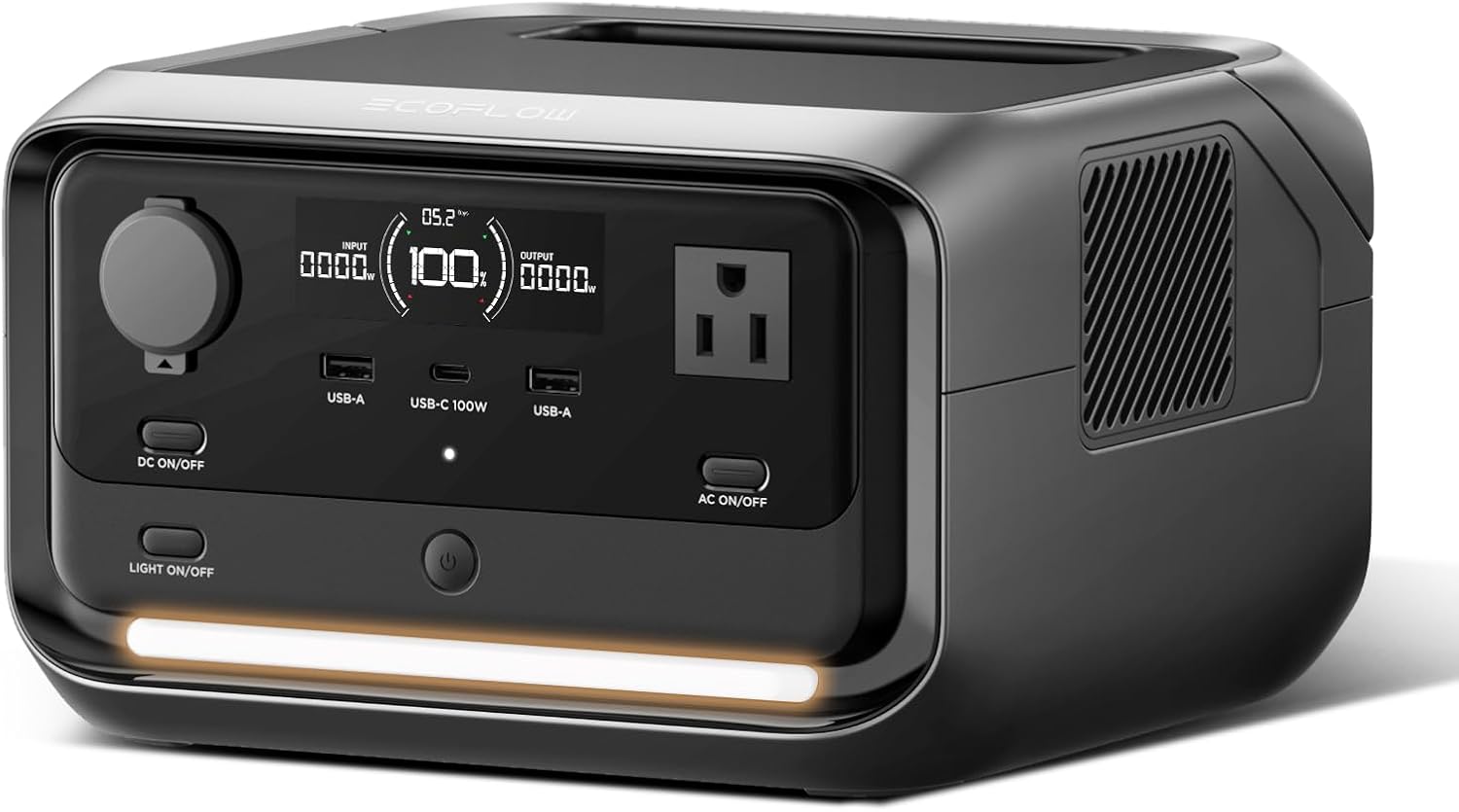 ECOFLOW Portable Power Station RIVER 3, 245Wh 600W