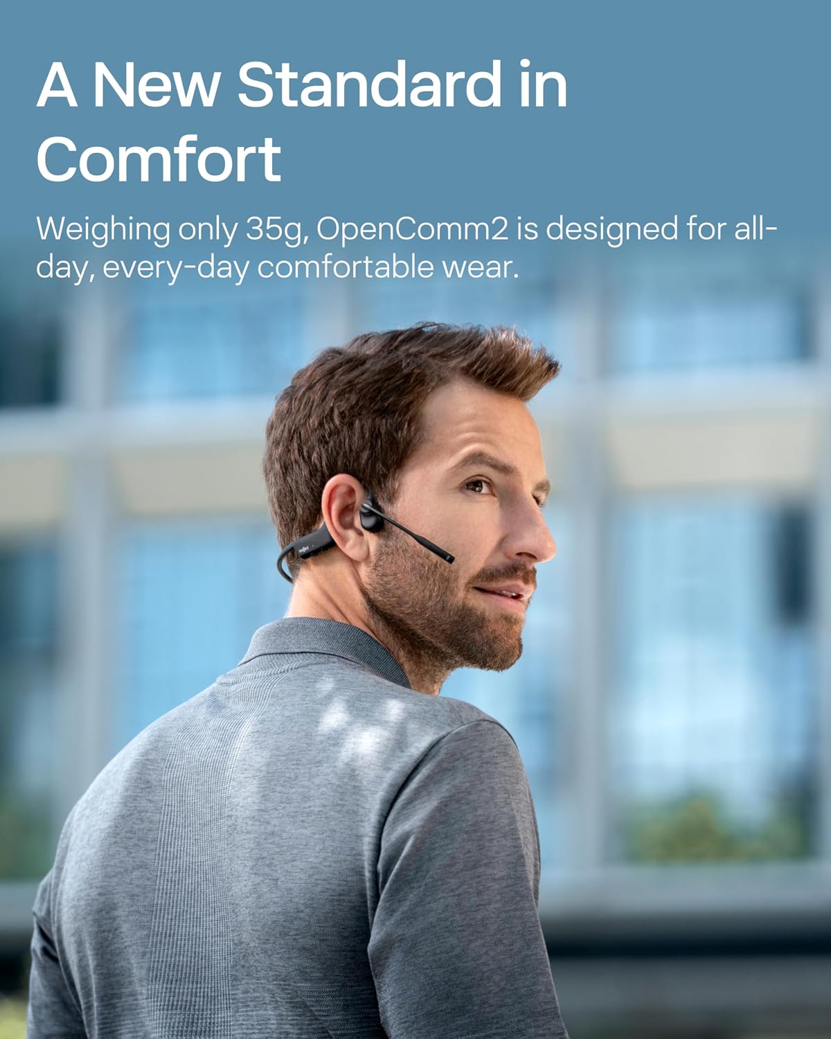 SHOKZ OpenComm2 Open-Ear Bluetooth Headset - Image 5